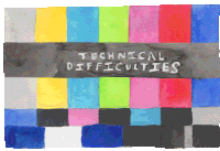 Technical Difficulties Brb Sticker - Technical Difficulties Brb Oops Stickers