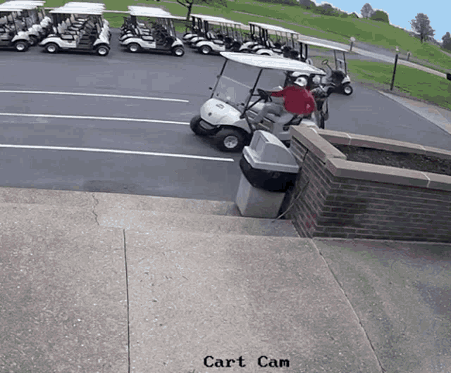 Golf Cart Fall GIF Golf Cart Fall Wreck Discover & Share GIFs