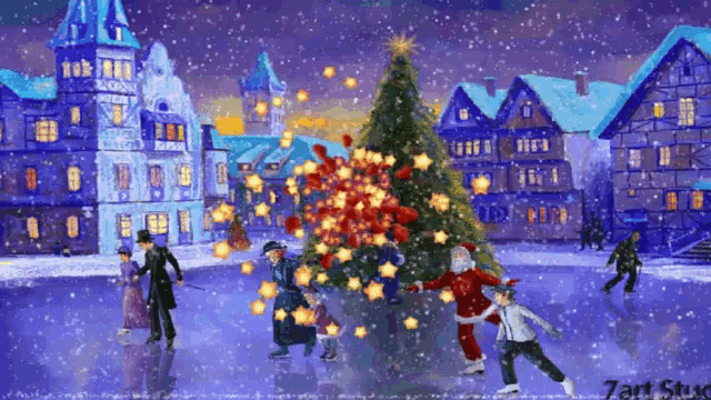 Merry Christmas Christmas Tree GIF - Merry Christmas Christmas Tree  Confetti - Descubre amp Comparte GIFs