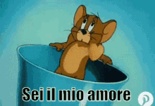 Sei Il Mio Amore Tom E Jerry GIF - Ti Amo Amore Cuore GIFs