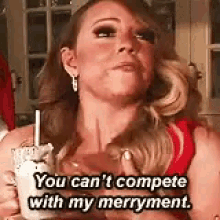 Mariah Carey Cant Compete With My Merryment GIF - Mariah Carey Cant Compete With My Merryment Diva GIFs