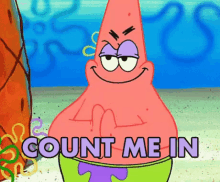 Count Me In GIF - Count Me In Patrick Star GIFs