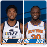 Utah Jazz (82) Vs. New York Knicks (86) Third-fourth Period Break GIF - Nba Basketball Nba 2021 GIFs