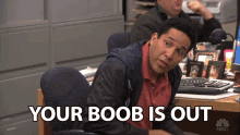 Your Boob Is Out Free The Nip GIF - Your Boob Is Out Free The Nip Boob GIFs