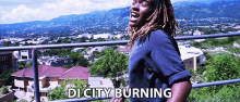 Di City Burning Mikayla Simpson GIF - Di City Burning Mikayla Simpson Koffee GIFs