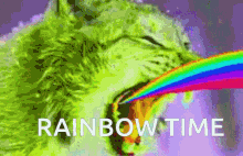 Rainbow Cat Rainbow Time GIF - Rainbow Cat Rainbow Time Cat GIFs