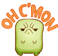 Marshmellow Says Oh C'Mon Sticker - The Party Marshmallows Mad Oh Cmon Stickers