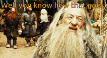 gandalf you know well how that goes shrugs
