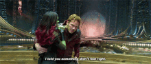 star lord i told you something didnt feel right