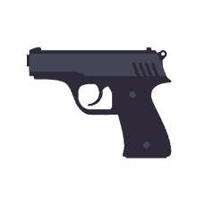 pistol joypixels handgun pistol violence force