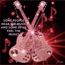 music guitars glitter sparkles some people
