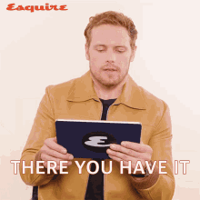 There You Have It Sam Heughan GIF - There You Have It Sam Heughan Esquire GIFs