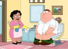 Cleaning Lady GIF - Bathroom Family Guy Cleaning Lady GIFs