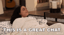 This Is A Great Chat Ashley Garcia GIF - This Is A Great Chat Ashley Garcia The Expanding Universe Of Ashley Garcia GIFs