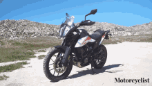 motorcycle motorcyclist showcase mountains adventure bike