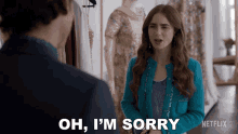 Oh Im Sorry Emily Cooper GIF - Oh Im Sorry Emily Cooper Lily Collins GIFs