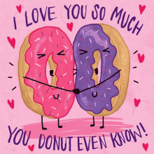 Happy Valentines Day I Love You So Much GIF - Happy Valentines Day I Love You So Much Doughnut GIFs