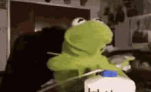 Kermit Excited GIF - Kermit Excited Lotion GIFs