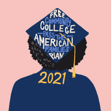 Free Community College Pass The American Families Plan 2021 GIF - Free Community College Pass The American Families Plan 2021 Graduation GIFs