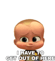 I Have To Get Out Of Here Boss Baby Sticker - I Have To Get Out Of Here Boss Baby Theodore Templeton Stickers