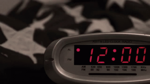 Power Out Alarm Clock Gif, Flashing Alarm Clock