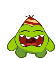 Crying Om Nom Sticker - Crying Om Nom Om Nom And Cut The Rope Stickers