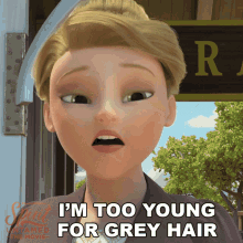 Im Too Young For Grey Hair Aunt Cora GIF - Im Too Young For Grey Hair Aunt Cora Spirit Untamed GIFs