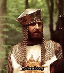 Monty Python Holy Grail GIF - Monty Python Holy Grail Youre A Loony GIFs