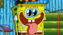 spongebob squarepants hungry drooling yummy tasty