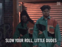 Slow Your Roll Little Dudes Wait A Minute GIF - Slow Your Roll Little Dudes Wait A Minute Slow Down GIFs