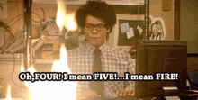 maurice moss the it crowd four five fire