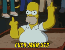 Man Utd Crap GIF - Man Utd Crap Middle Finger GIFs