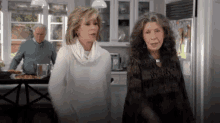 grace and frankie mic drop done boom