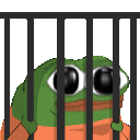 Pepe Prisoner Jail Sticker - Pepe Prisoner Jail Pepe Stickers