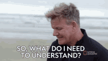 So What Do I Need To Understand Gordon Ramsay GIF - So What Do I Need To Understand Gordon Ramsay Gordon Ramsay Hunts For Native Foods Of New Zealand GIFs