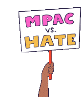 Mpac Vs Hate Stop Hate Sticker - Mpac Vs Hate Mpac Stop Hate Stickers