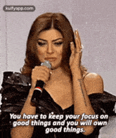 You Have To Keep Your Focus Ongood Things And You Will Owngood Things..Gif GIF - You Have To Keep Your Focus Ongood Things And You Will Owngood Things. Sushmita Sen Hindi GIFs