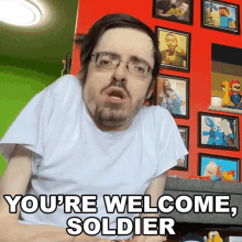 Youre Welcome Soldier Ricky Berwick GIF - Youre Welcome Soldier Ricky Berwick My Pleasure GIFs