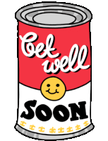 Get Well Can Of Soup Get Well Soon Sticker - Get Well Can Of Soup Get Well Soon Get Well Soup Stickers