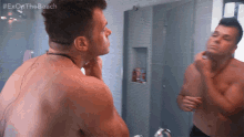 Retouch Looking At The Mirror GIF - Retouch Looking At The Mirror Getting Ready GIFs
