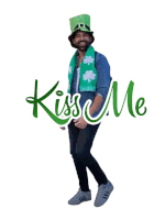 Kiss Me Kiss Sticker - Kiss Me Kiss Irish Stickers