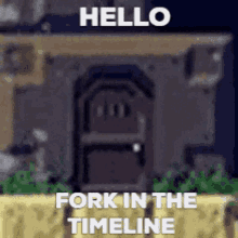 Hello Fork In The Timeline GIF - Hello Fork In The Timeline GIFs