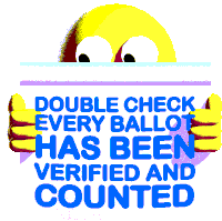 Double Check Verified And Counted Sticker - Double Check Verified And Counted Count Every Vote Stickers