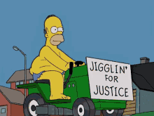 Jigglin For Justice Homer GIF - Jigglin For Justice Homer Simpsons GIFs