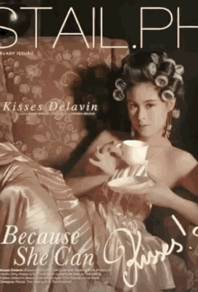 Kisses Delavin Because She Can GIF - Kisses Delavin Because She Can Tea GIFs