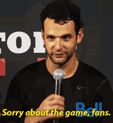 Clarke Macarthur Sorry About The Game Fans GIF - Clarke Macarthur Sorry About The Game Fans Nhl GIFs