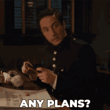 Any Plans George Crabtree GIF - Any Plans George Crabtree Murdoch Mysteries GIFs