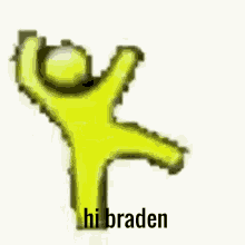 Hi Braden Sounds World GIF - Hi Braden Sounds World Yellow Man Dancing GIFs