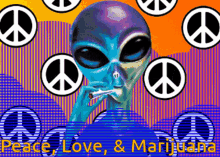 Peace Love GIF - Peace Love Marijuana GIFs