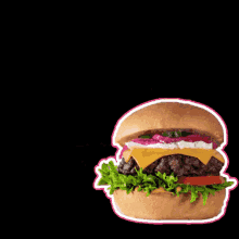 Badabing Burger Sallad GIF - Badabing Burger Sallad Mat GIFs